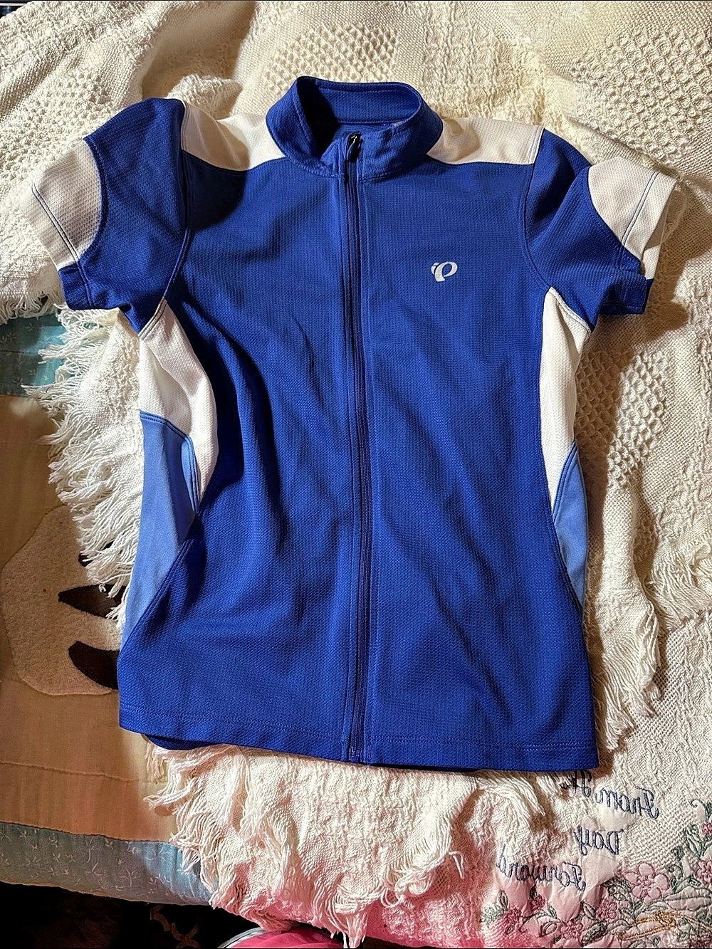 Pearl Izumi Women's Blue & White Cycling Jersey